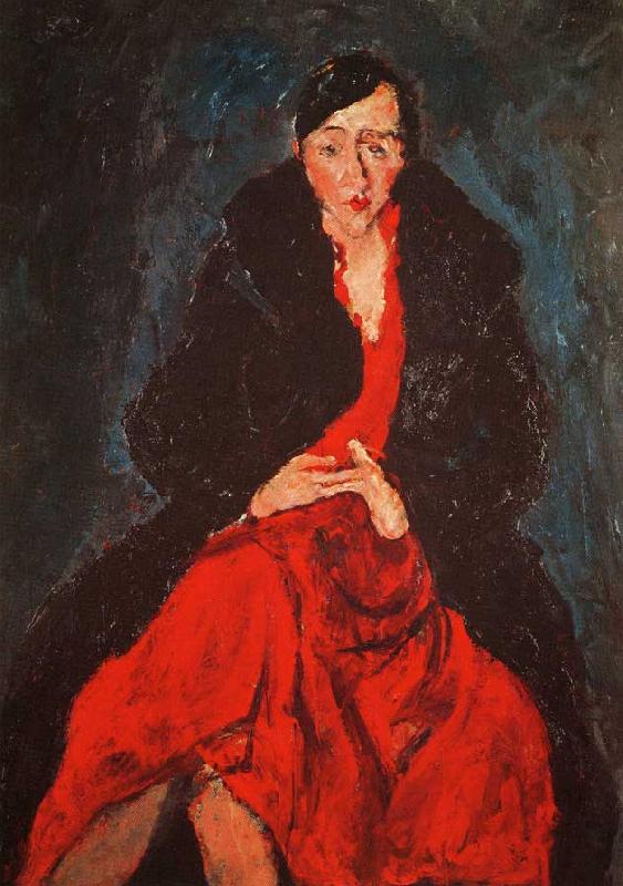 Chaim Soutine Portrait of Madame Castaing oil painting image